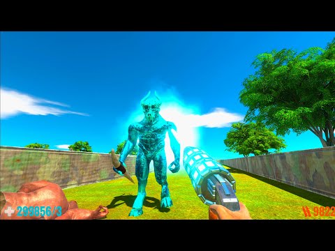DEATH RUN WITH ALL WEAPONS FPS PERSPECTIVE - Animal Revolt Battle Simulator