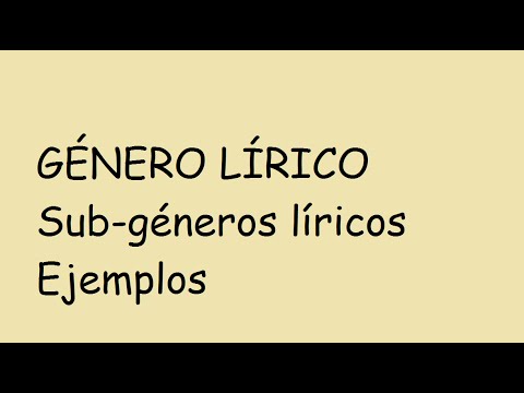 download lagu mp3 mp4 Lirica Ejemplos, download lagu Lirica Ejemplos gratis, unduh video klip Lirica Ejemplos