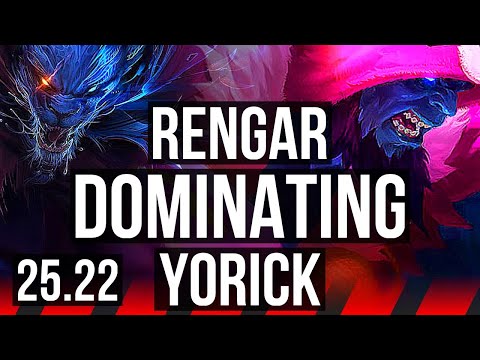 RENGAR vs YORICK (TOP) | Dominating | KR Master | 25.22