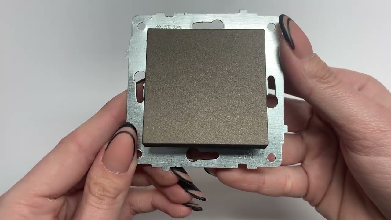 Выключатель одноклавишный OVIVO Grano мокко (600-000219-200)