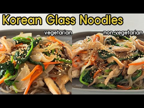 Korean Food Recipe_Stir-fried Glass Noodles(Japchae) 한식 만들기_잡채