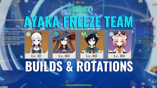 Standard Ayaka - Mona Freeze Team Guide | Builds &amp; Rotations | Genshin Impact