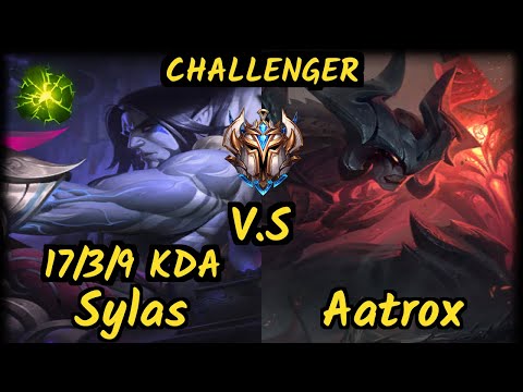 VB Skeanz (SYLAS) vs AATROX - 17/3/9 KDA JUNGLE CHALLENGER GAMEPLAY - EUW