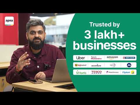 Apna Recruiter app - post job video thumbnail