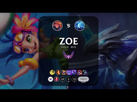 Zoe Mid vs Anivia - KR Master Patch 12.21