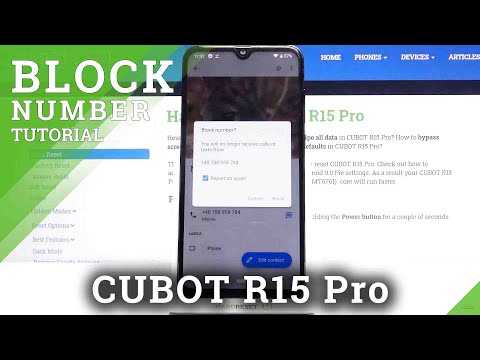 How to Block Number in CUBOT R15 Pro – Create a Blacklist