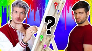 BOYFRIENDS TRY PAINTING EACH OTHER CHALLENGE!