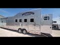 2023 Bloomer 4 Horse Reverse Load Trailer | 16'1