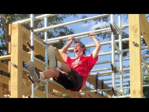 🌎𝗪𝗢𝗥𝗟𝗗 𝗥𝗘𝗖𝗢𝗥𝗗🌎 on Hardest Version of American Ninja Warrior's Salmon Ladder (36 Inch Triple Skip!)
