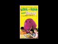 Opening To Love To Read With Barney 1993 Library VHS