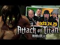 First time watching Attack on Titan reaction episodes 1X23/24/25 (Sub)
