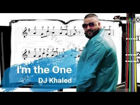 I'm the One | DJ Khaled | Violin SHEET MUSIC [With Fingerings] [Level 4]