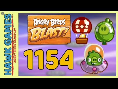 Angry Birds Blast Level 1154 - 3 Stars Walkthrough, No Boosters