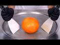 Grapefruit Ice Cream Rolls Satisfying Visual ASMR