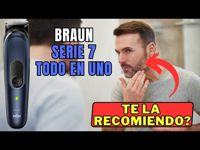 Vídeo relacionado con Braun - Cortapelos todo en uno serie 7, kit 11-en-1, hoja ProBlade, tecnología autoSense, 120 minutos de autonomía, protección SkinGuard, barba en gradiente, mango AquaGrip práctico bajo el agua,