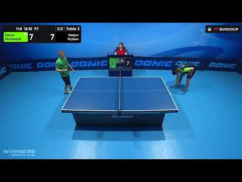 17:35 Denys Shcherbak - Vadym Hryban 04.08.2023 TT Euro.Cup Ukraine Star. Table 3
