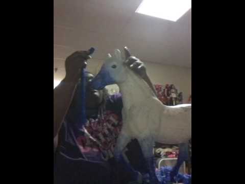 YouTube video about: How to replace mane and tail on rocking horse?