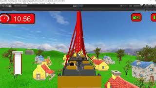 Roller Coaster Train Theme Park Drive video preview