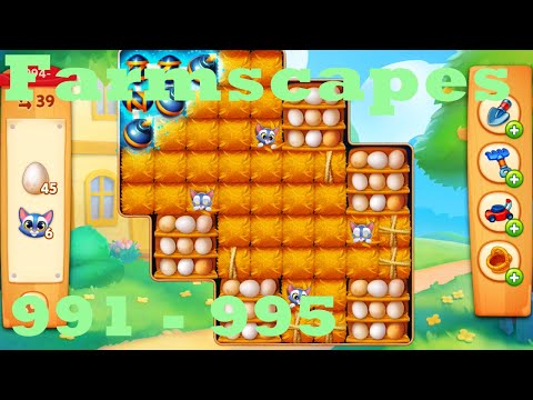 Farmscapes Level 991 - 995 HD Gameplay Walkthrough |  3 - match game | android | ios | pc | app