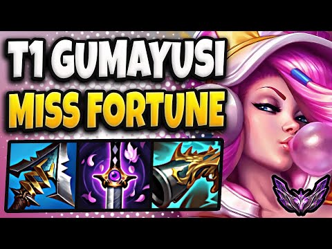 T1 Gumayusi Miss Fortune vs Ashe [ ADC ] Patch 25.1 Korea Master ✅