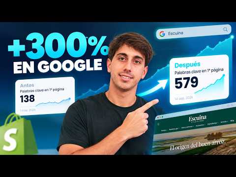 SEO for Shopify: +300% Keywords on Google | Real Case Study: Squina