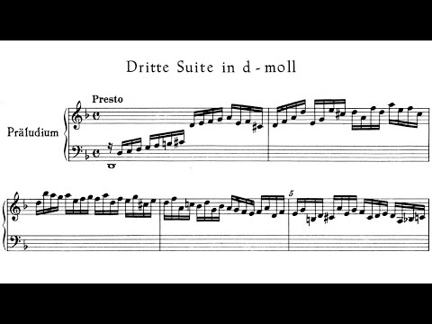 Handel - Harpsichord Suite No. 3 in D Minor, HWV 428 with Sheet Music