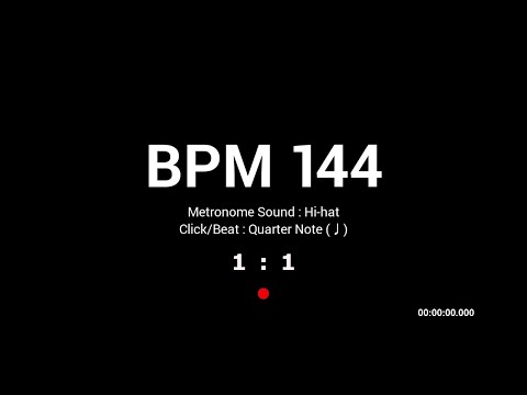Metronome BPM 144 / Hi-hat