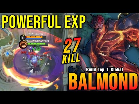 27 Kills!! Powerful Offlane Balmond MVP 16.4 Points!! - Build Top 1 Global Balmond ~ MLBB
