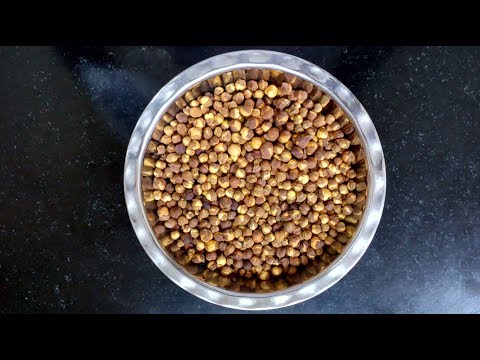 Roasted Kala Chana in Salt Without Oven at Home/ Roasted Black Chickpea/ Futane