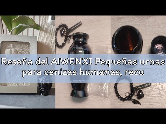 Vídeo relacionado con CHUNLINLAODA Mini Urna de Cerámica Conmemorativa de Corazón para Cenizas - Pequeña para Adultos, Mascotas, Perros - Recuerdo Funerario (Rosa)