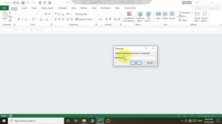 How to remove the password required to open workbook in MS Excel Office 365