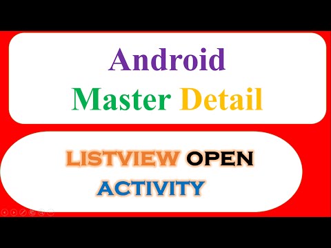 Android Master Detail Ep.01 : Custom ListView - Open Activity,Pass Data when Clicked