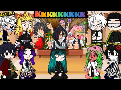 Hashiras react to THE REAL WORST KIMETSU REUNION (PARODY/REDUBLING) 😂❤️Kkkkkkk