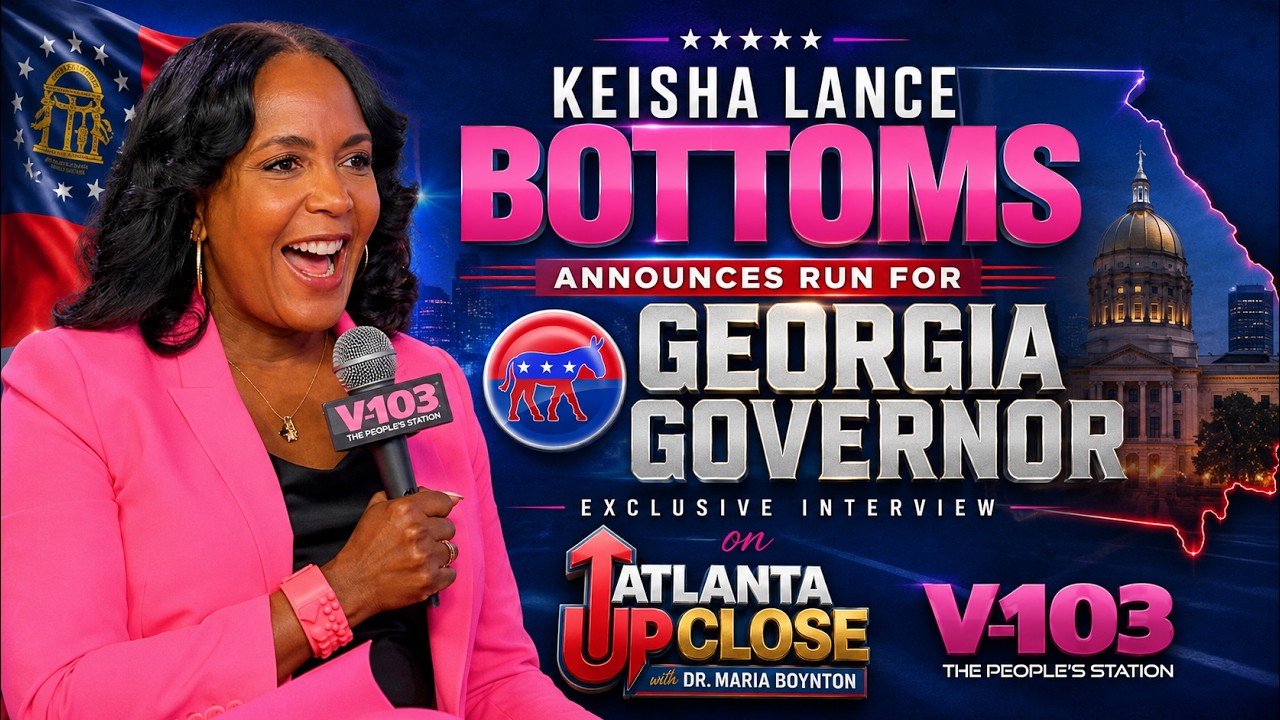Keisha Lance Bottoms Talks Georgia Governor Campaign with Dr. Maria Boynton on V-103