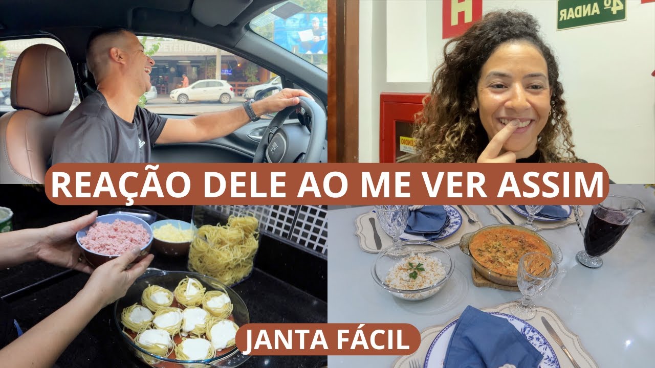 FIZ UM PROCEDIMENTO NO ROSTO, ELE SAIU SOZINHO COM OS MENINOS, MACARRÃO DE FORNO RECHEADO E MAIS