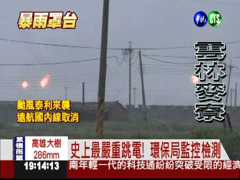 史上最嚴重跳電! 六輕廠大火猛燒