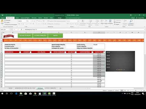 [AULA 9] - Como criar novas Fichas Técnicas para Restaurantes e Bares | Guia Chef Consultoria