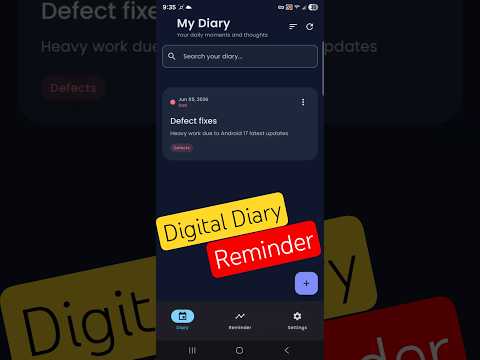 Digital Diary & Reminder