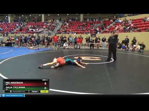 88-93 Lbs Round 2 - Mia Anderson, NE Vs Halia Callahan, KS 0f06