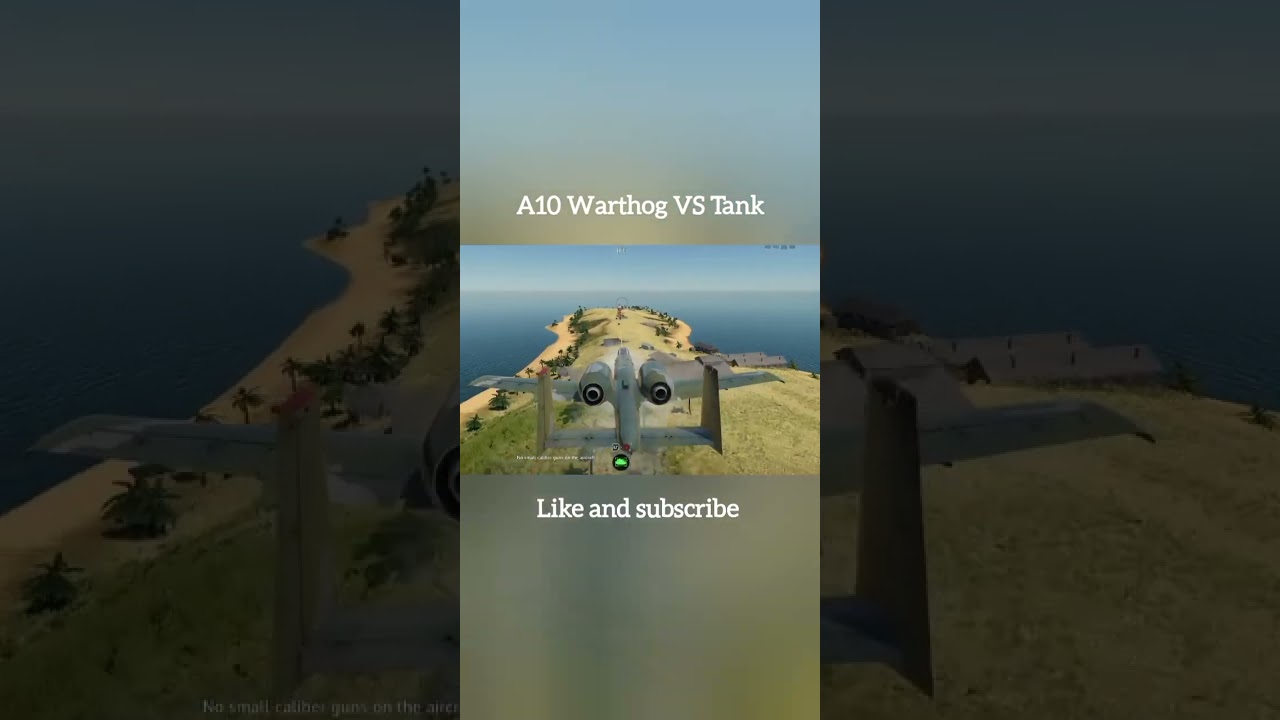 A10 Warthog VS Tank amazing gun sound (War Thunder)
