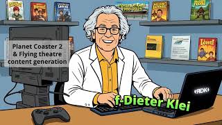 Planet Coaster 2 - Flying Theatre - Video Example with AI