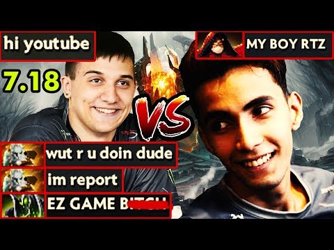 Evil Geniuses Arteezy vs Sumail Trash Talk - Practice Against Bulba - Dota 2 Update 7.18