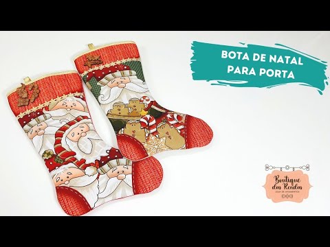 BOTA DE NATAL PARA PORTA :: PAP 15 BOUTIQUE DAS RENDAS