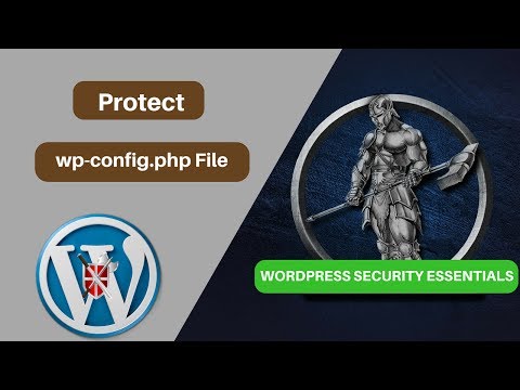 Protect wp config php File Via htaccess Video 16 Wordpress Security