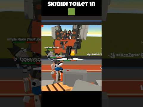 Skibidi Toilet In Green Screen simple sandbox 2 #viral # shorts