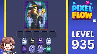Pixel Flow Level 935 Solution Walkthrough