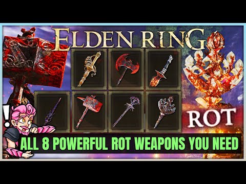 ALL 8 RARE Secretly POWERFUL Scarlet Rot Weapons You Missed in Elden Ring - Best Weapon Location!