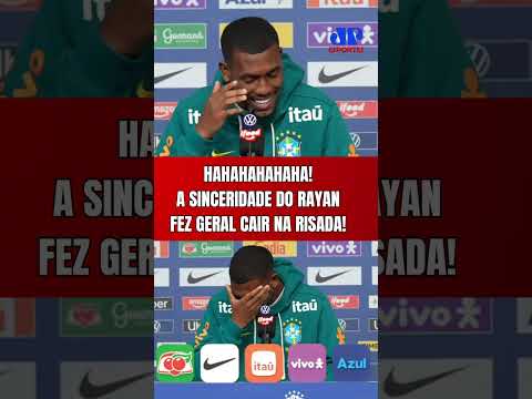 PQP, RAYAN! HAHAHAHA! A SINCERIDADE DO ATACANTE ANTES DE BRASIL X JAPÃO FEZ GERAL CAIR NA RISADA!