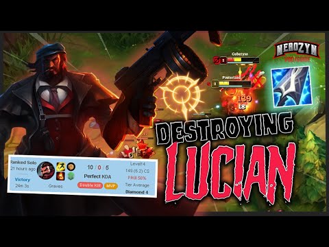 This is how I DESTROYED Lucian with Graves Top lane in Diamond! | NeroZYN FULL VOD / GUIDE
