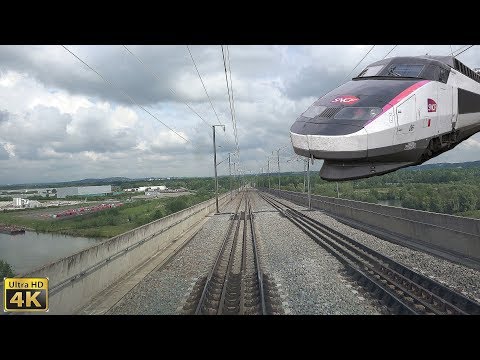 4K TGV Cabride Paris-Nord à Valenciennes en TGV Sud-Est